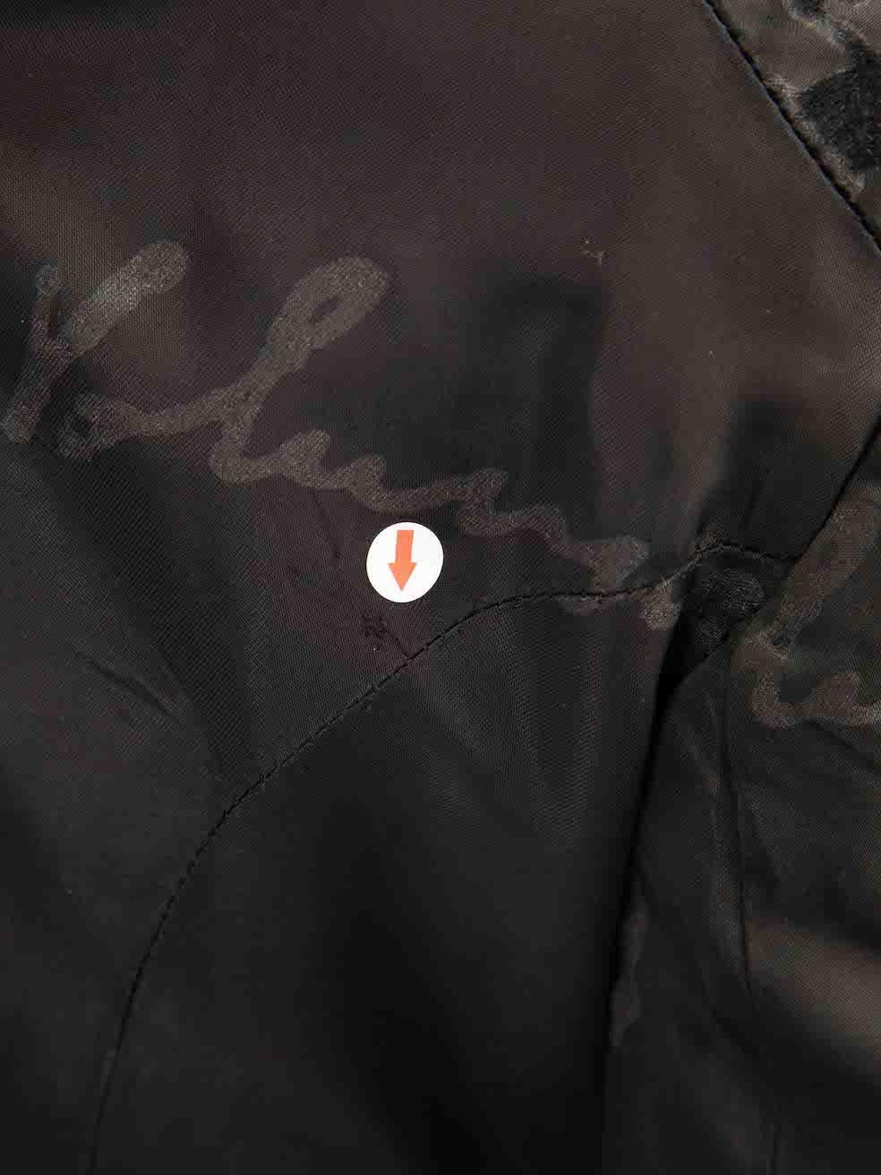 Moschino Black Logo Jacquard Blazer Jacket Size M. en vente 1