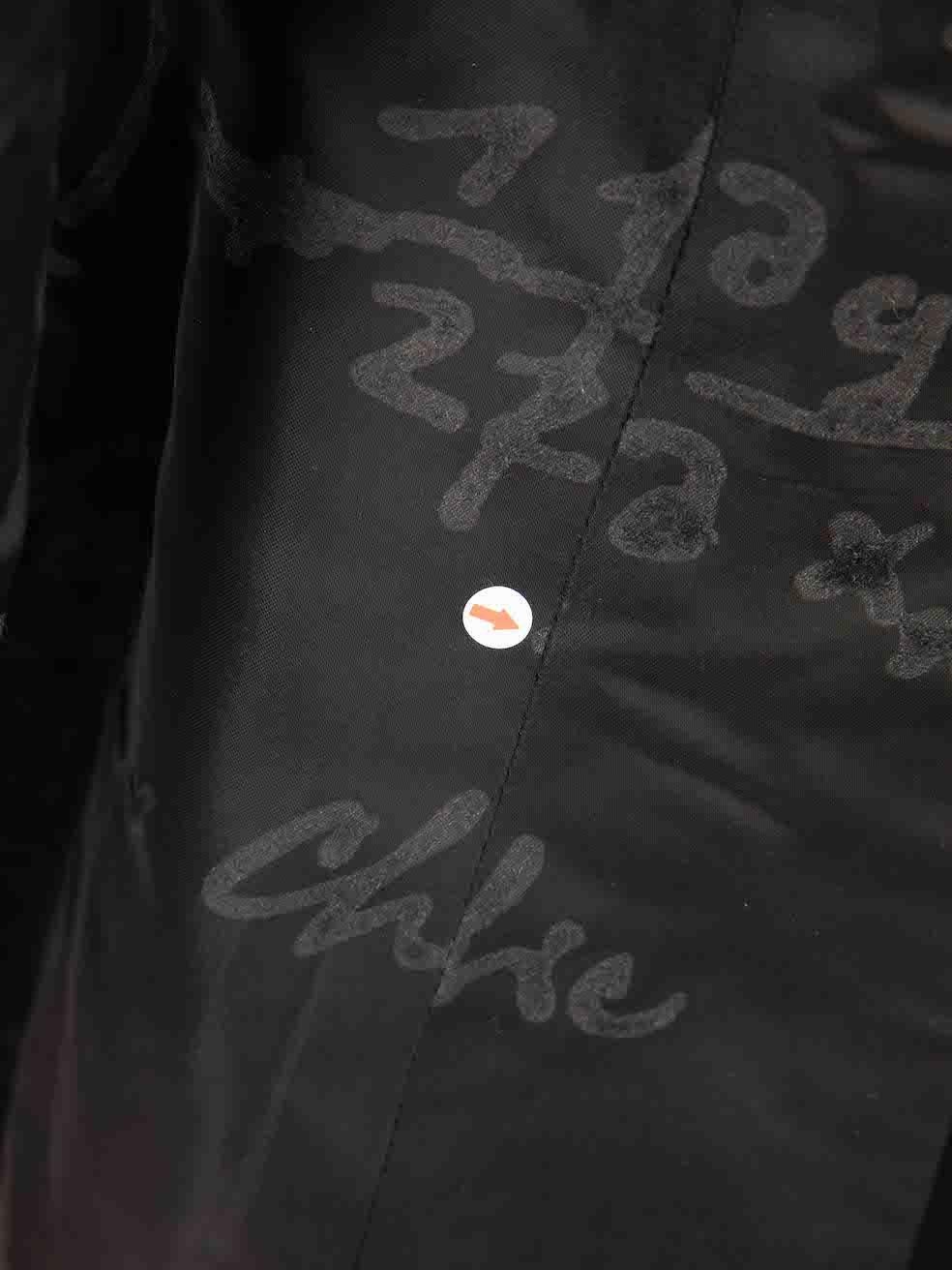 Moschino Black Logo Jacquard Blazer Jacket Size M. en vente 3