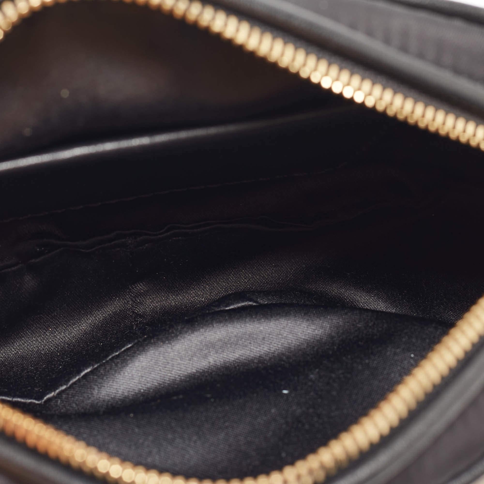 Moschino Black Nylon and Leather Belt Bag 6