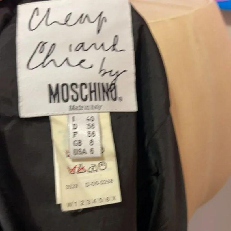 Moschino Schwarzer rot-weißer gepunkteter Minirock der Nanny, Größe 6 Damen im Angebot