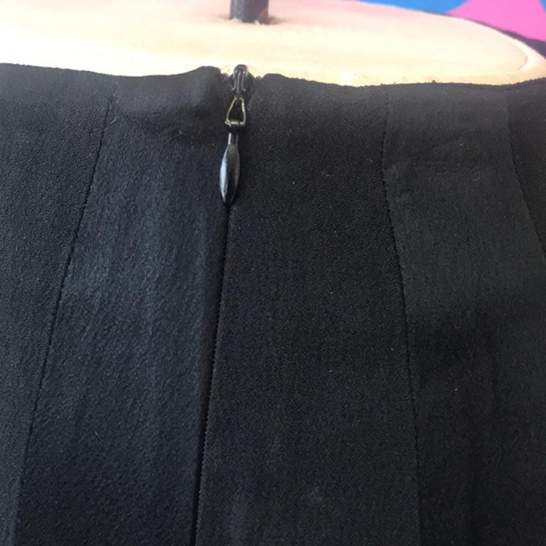 Moschino Black Satin Tuxedo Pants For Sale 6