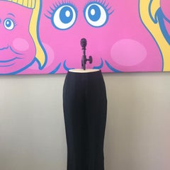 Moschino Black Satin Tuxedo Pants