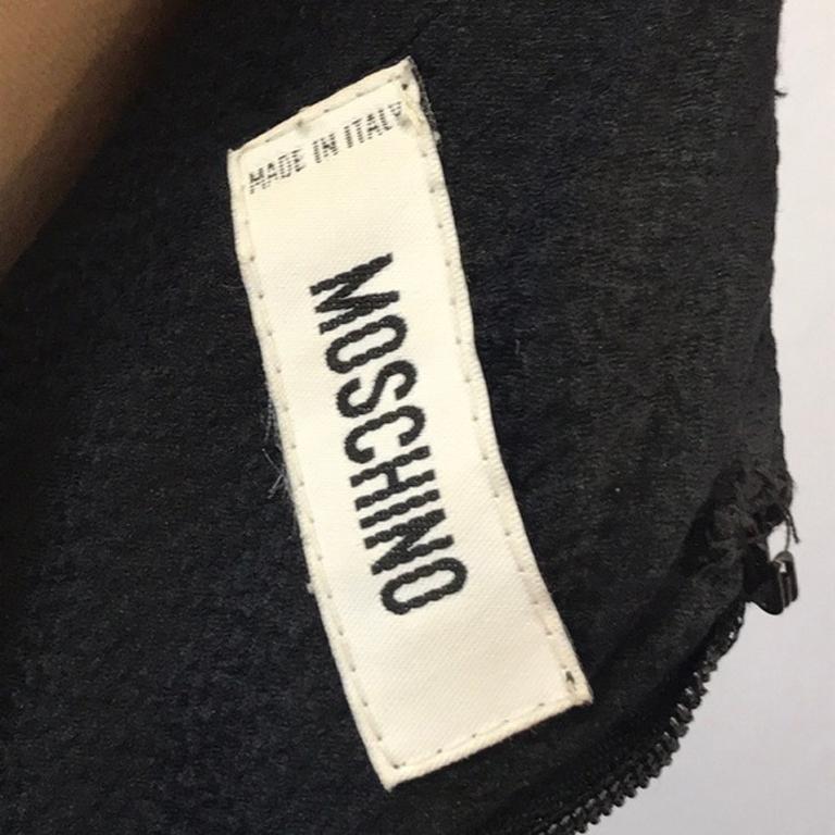 Moschino Black Silk Satin High Low Dress For Sale at 1stDibs | moschino ...