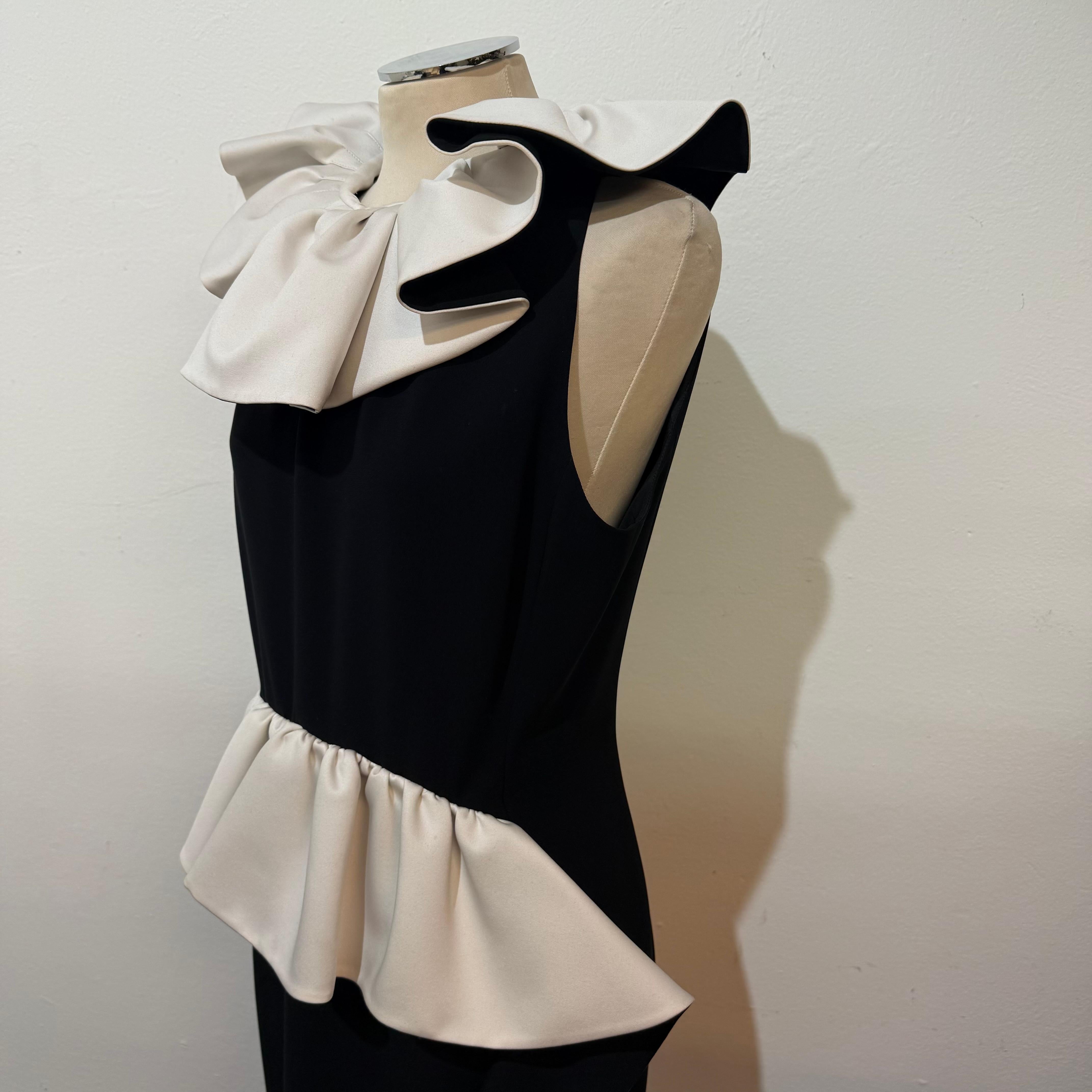 De las mujeres Vestido de cóctel blanco y negro Moschino FR 40 / IT 44 en venta