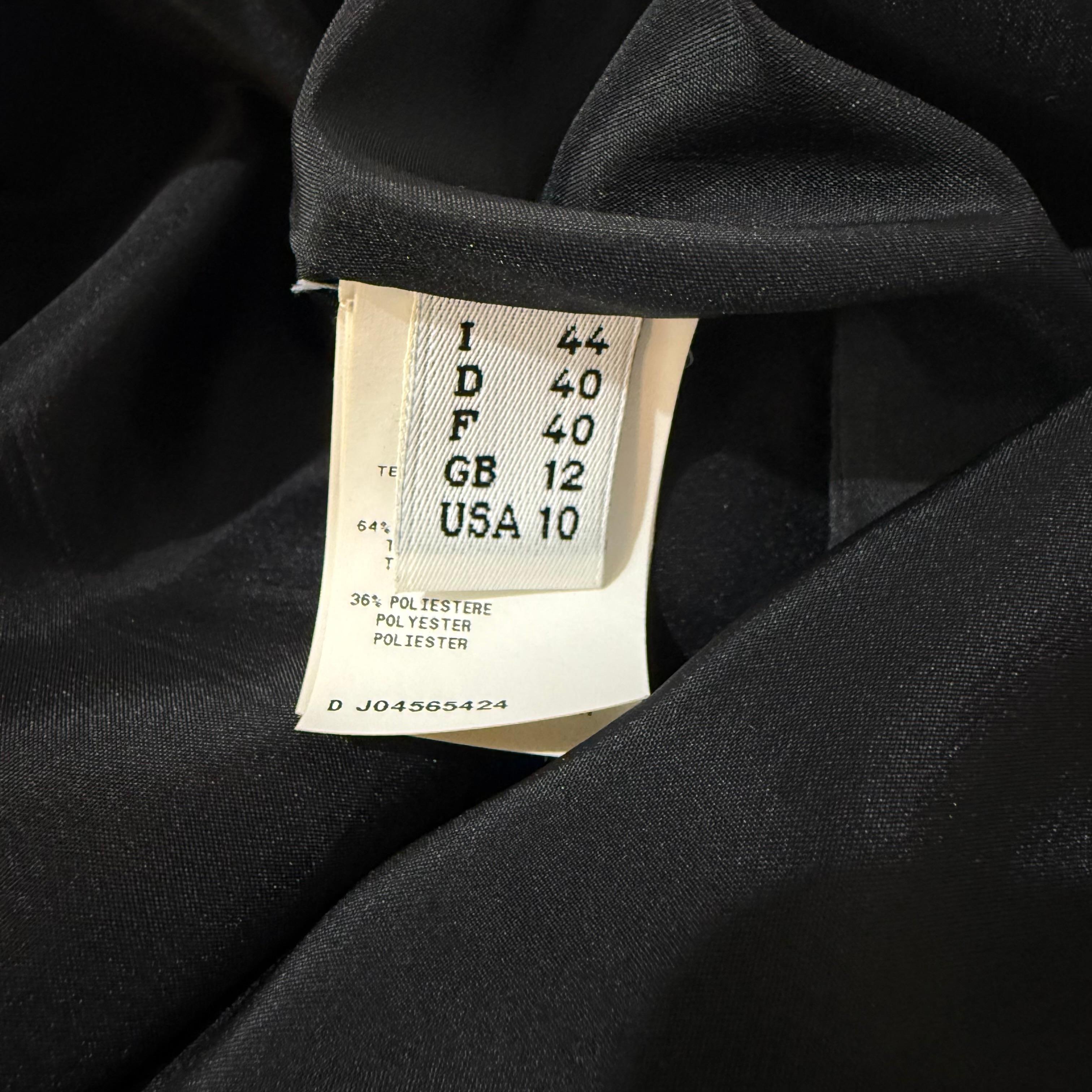 Vestido de cóctel blanco y negro Moschino FR 40 / IT 44 en venta 4