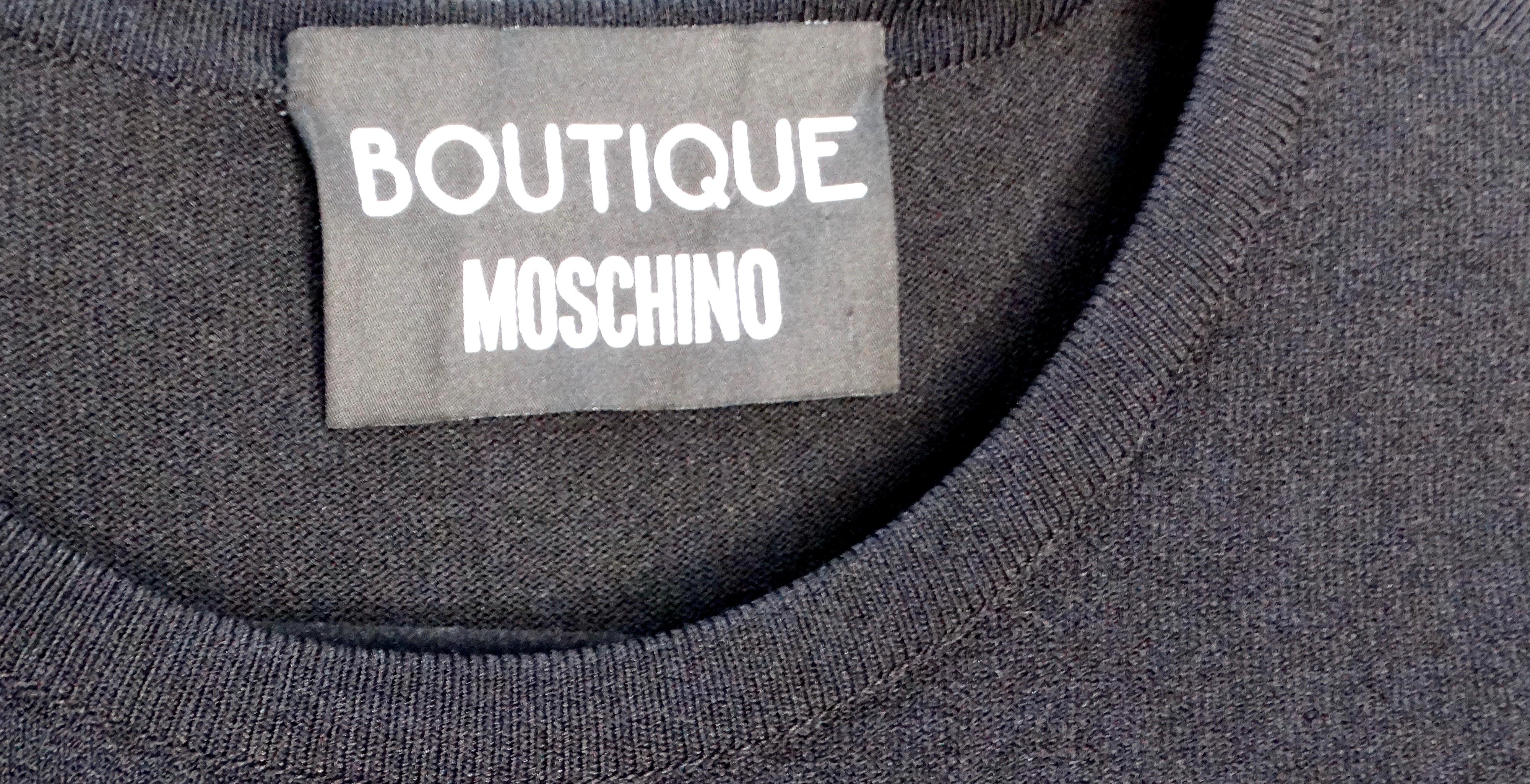 Moschino Black & White Polka Dot Bubble Skirt Long-sleeve dress 4