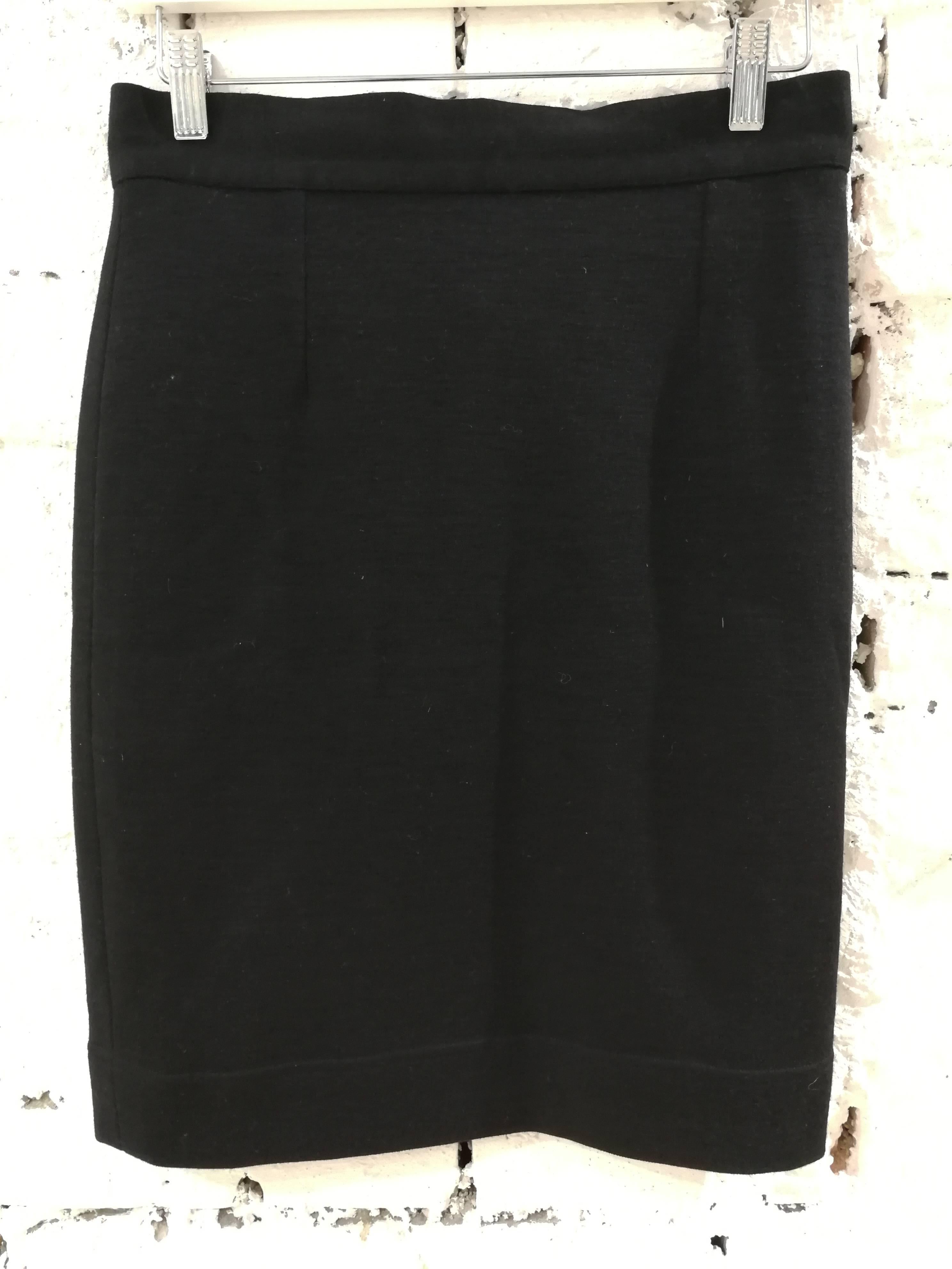 Women's Moschino Black Wool Skirt For Sale