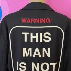 Moschino Black Wool This Many Is Not A Toy Blazer