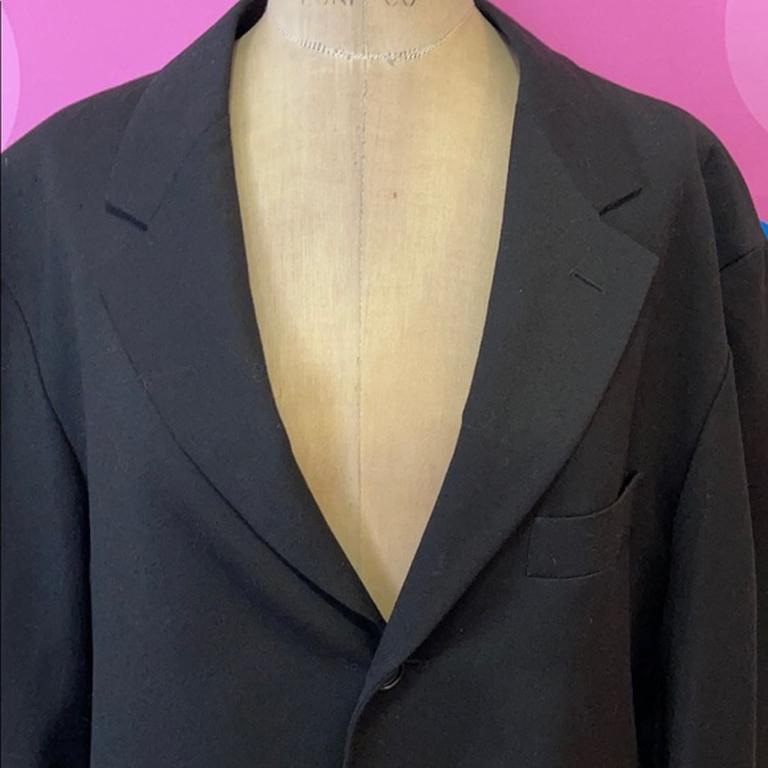 Moschino Black Wool This Many Is Not A Toy Blazer For Sale 2
