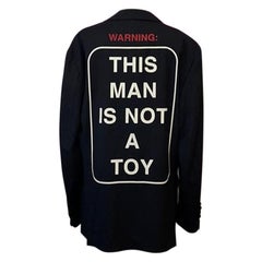 Moschino Black Wool This Many Is Not A Toy Blazer