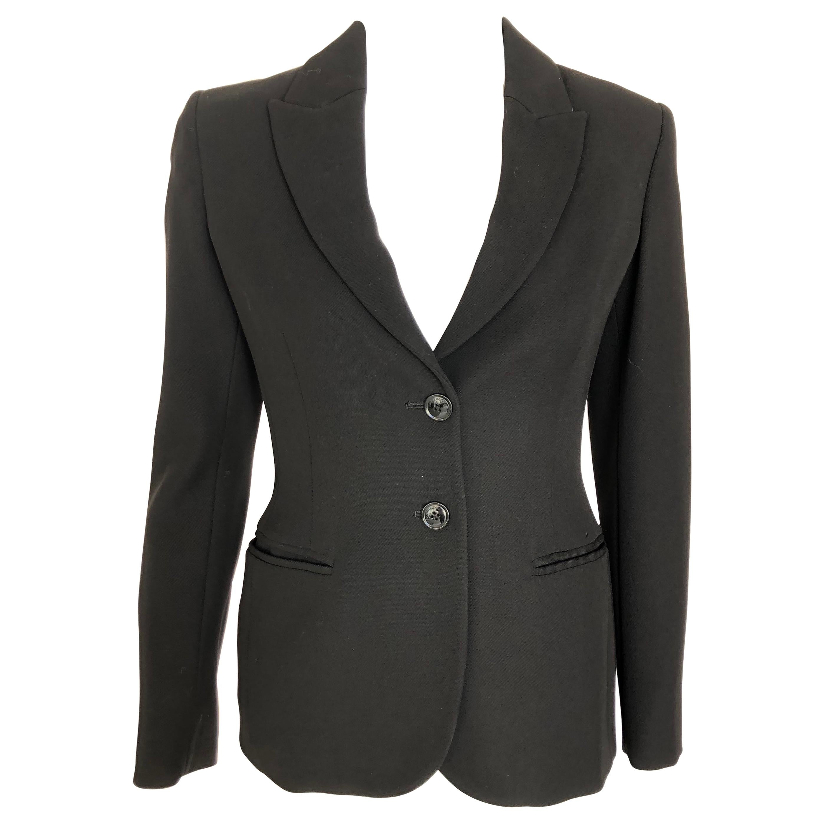 MOSCHINO Black "WOW" Blazer For Sale