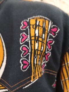 Moschino Blue Navy Picasso / Guitars Shirt