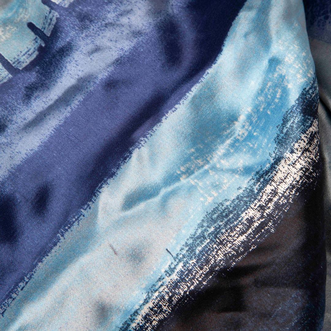 Moschino Blue Striped Maxi Skirt Size L In Good Condition For Sale In London, GB