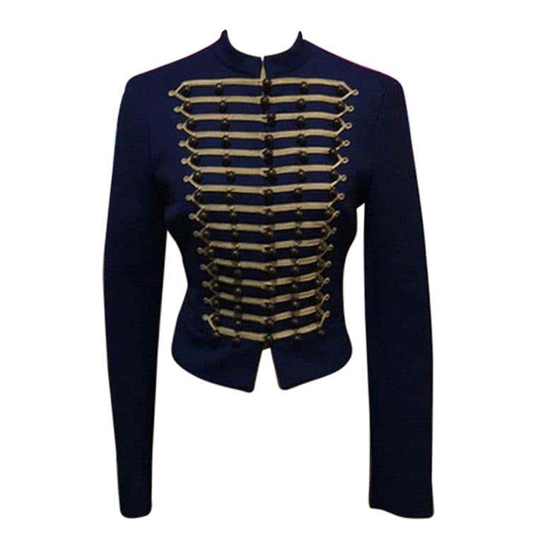 Braid Jacket Alexander McQueen Fall/Winter 2001 Military Braid Jacket New with ...