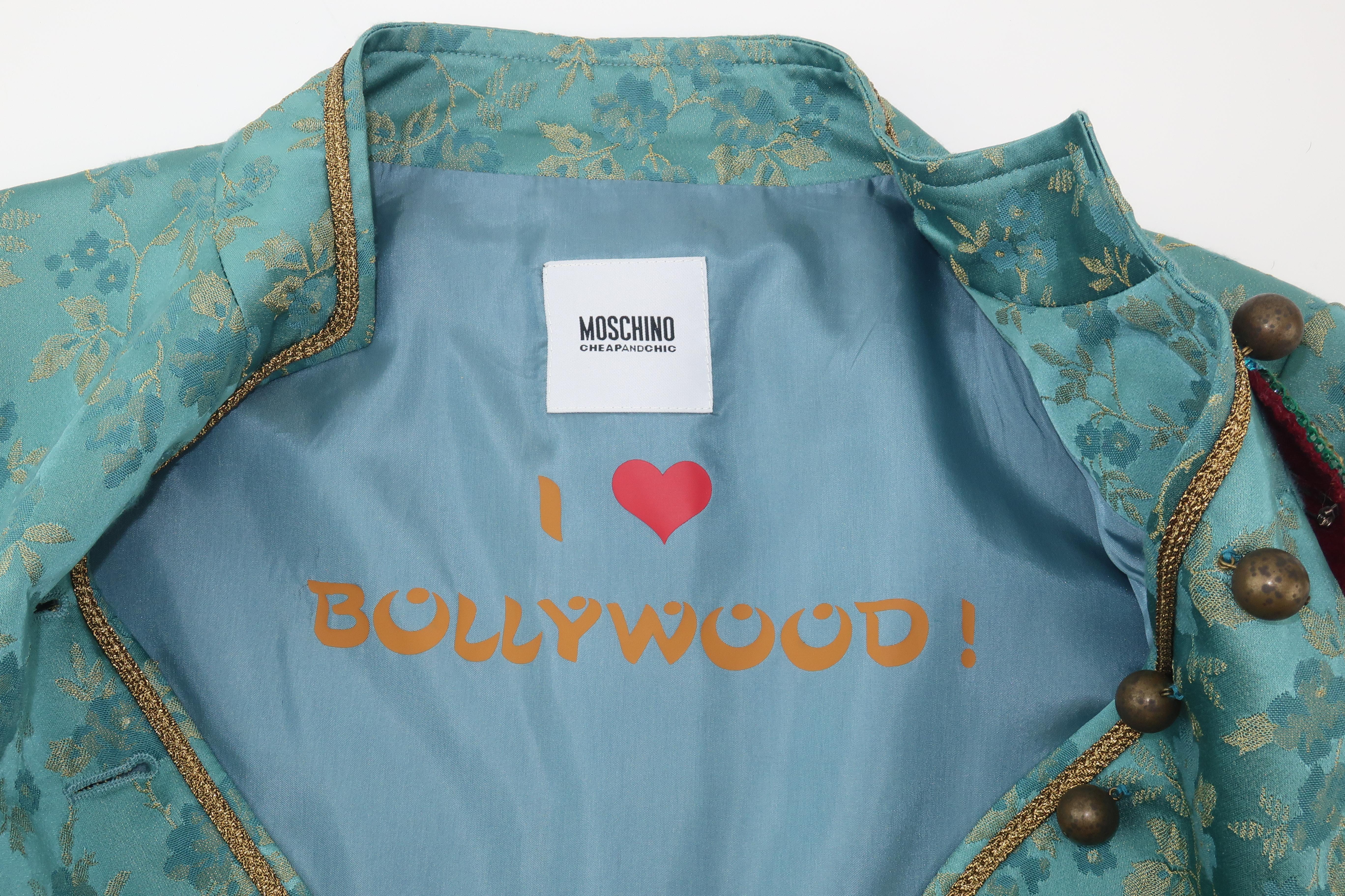 Moschino ‘Bollywood’ Brocade Jacket With Dragonfly Motif 5