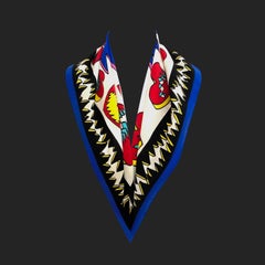 Moschino Boutique - 1990s Vintage - Silk Scarf - ‘These Are Not Sweet Hearts’