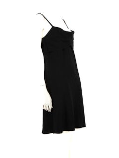Moschino Boutique Moschino Schwarzes Spaghettikleid Größe L