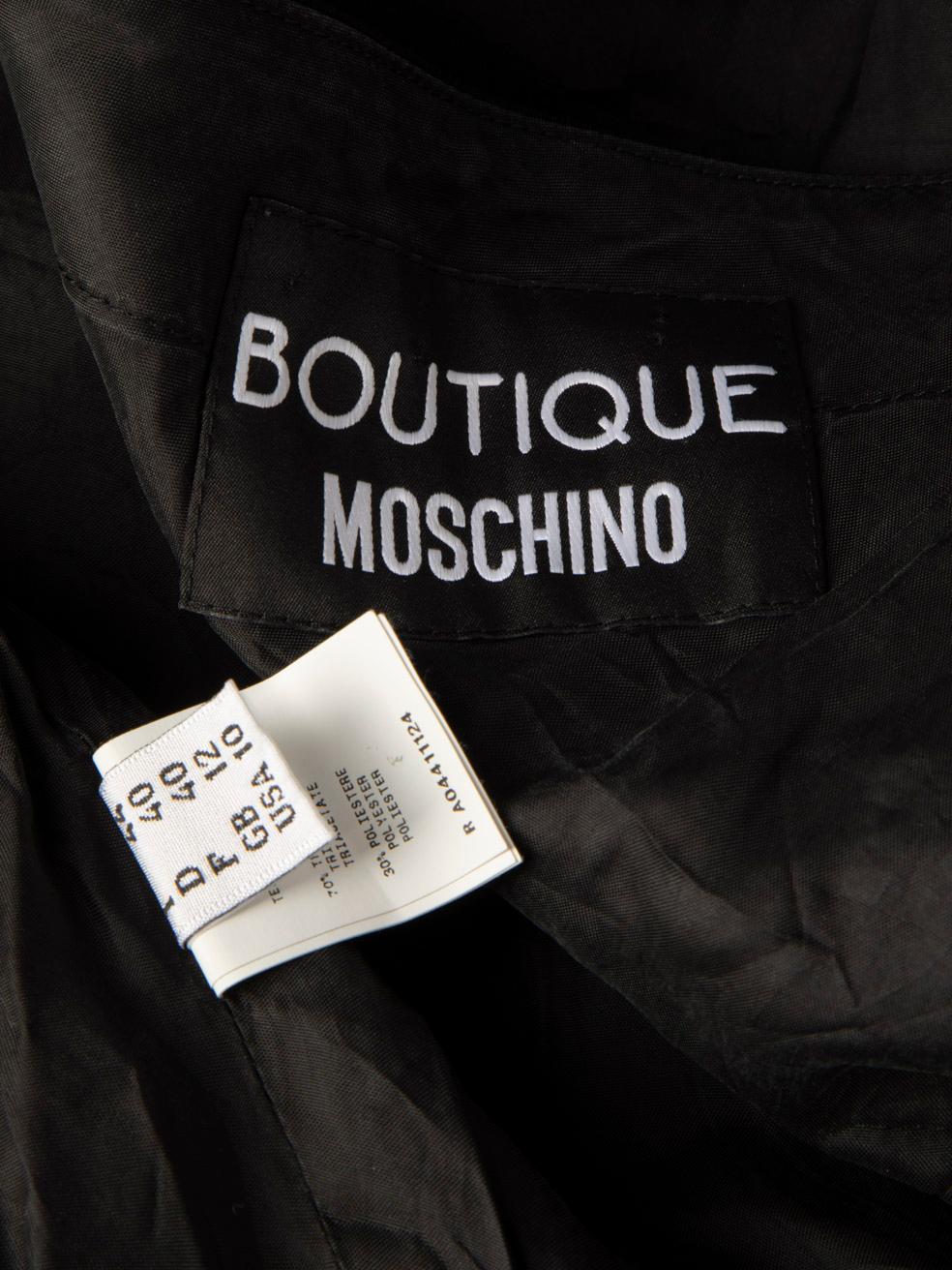 Moschino Boutique Moschino Black Spaghetti Dress Size L For Sale 3