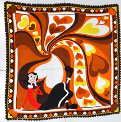 Vintage Moschino Boutique Olive Oyl Scarf