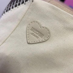 Moschino Brown Cream Western Style Pencil Skirt