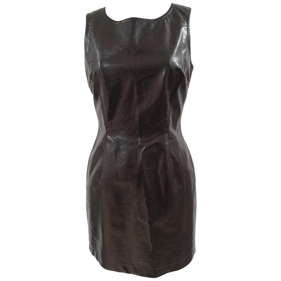Chanel Black Leather Velvet Bows Dress For Sale at 1stDibs | chanel bow ...