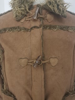 Moschino brown suede jacket