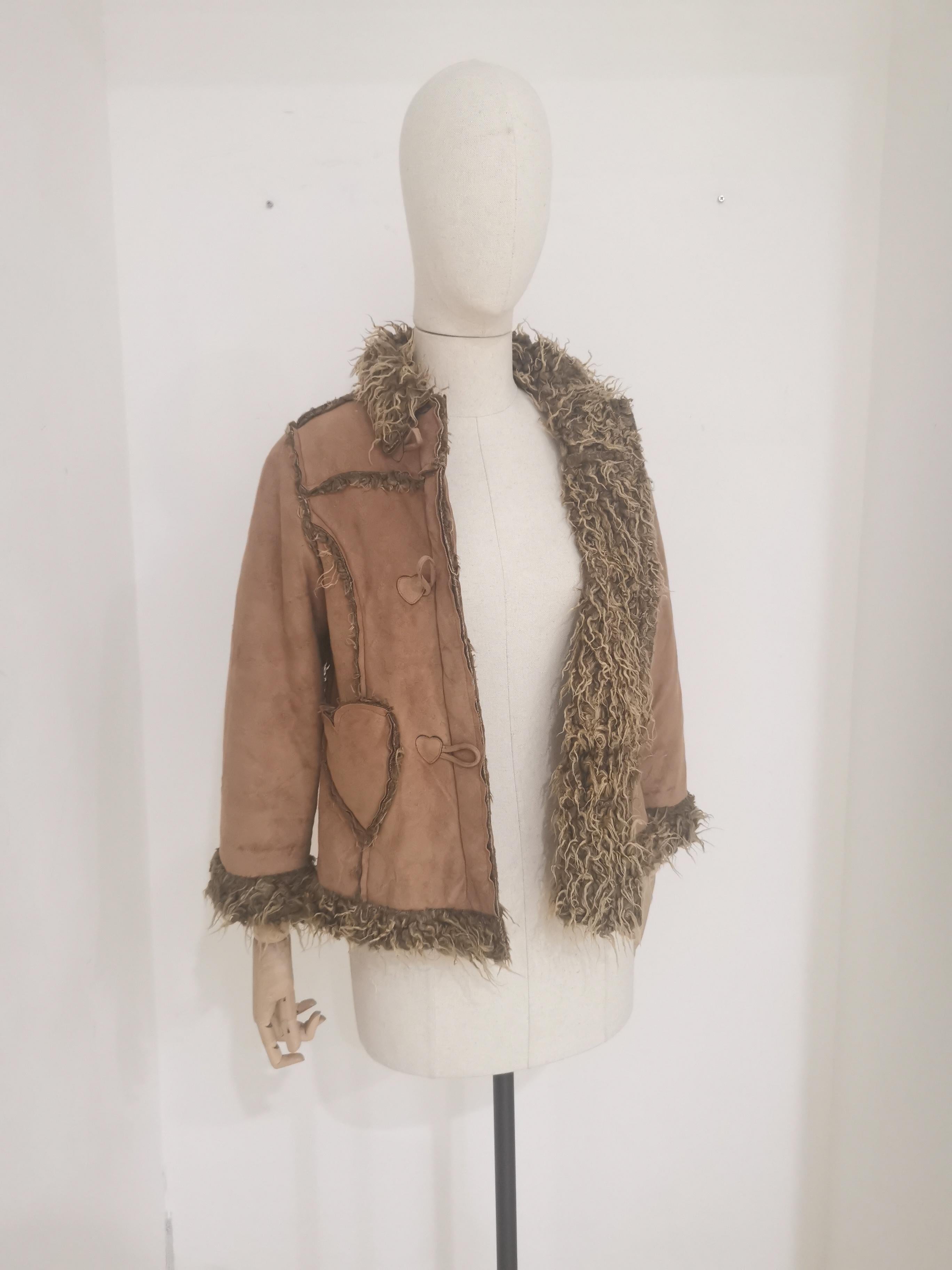 Moschino brown suede jacket 2