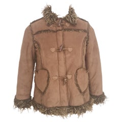 Vintage Moschino brown suede jacket