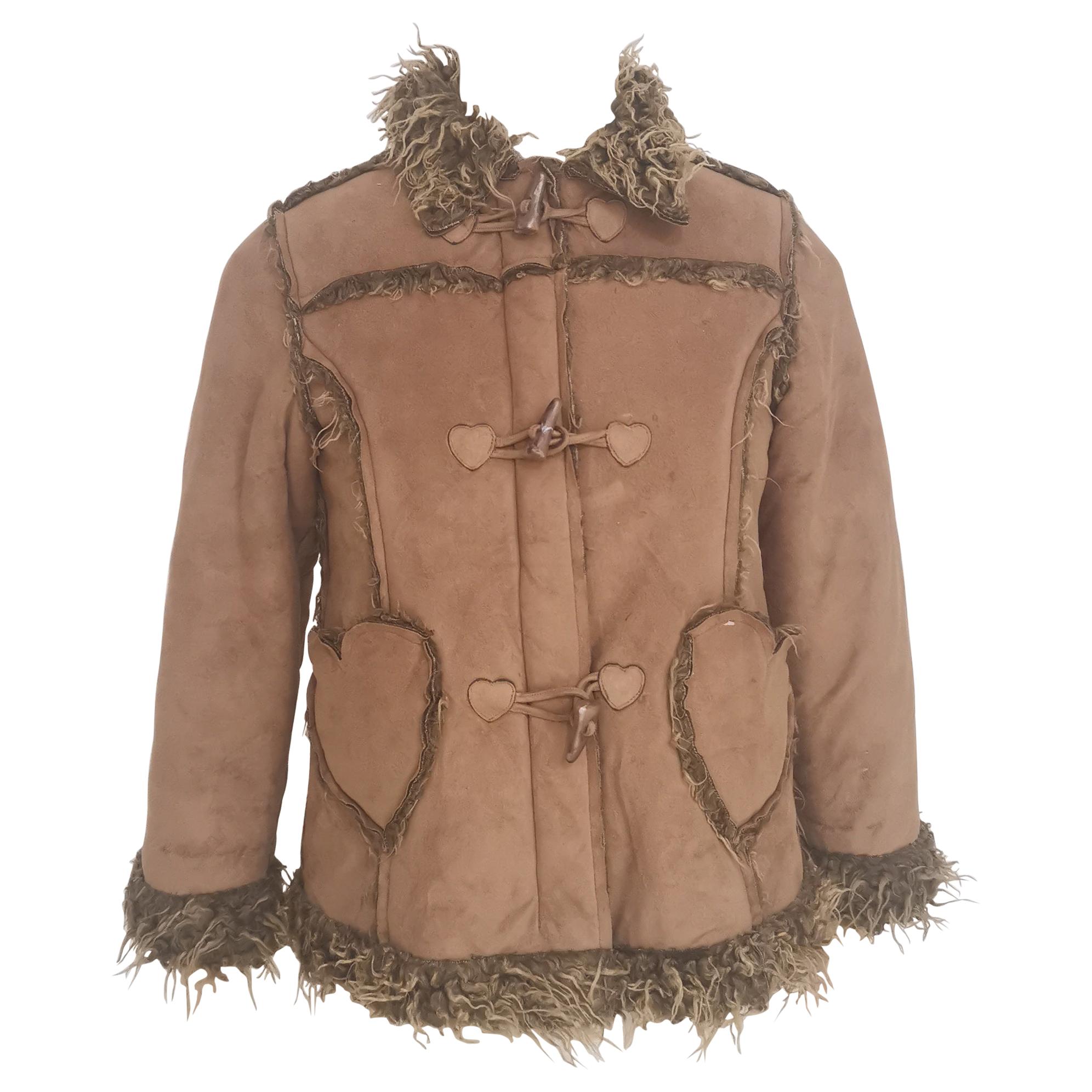 Moschino brown suede jacket