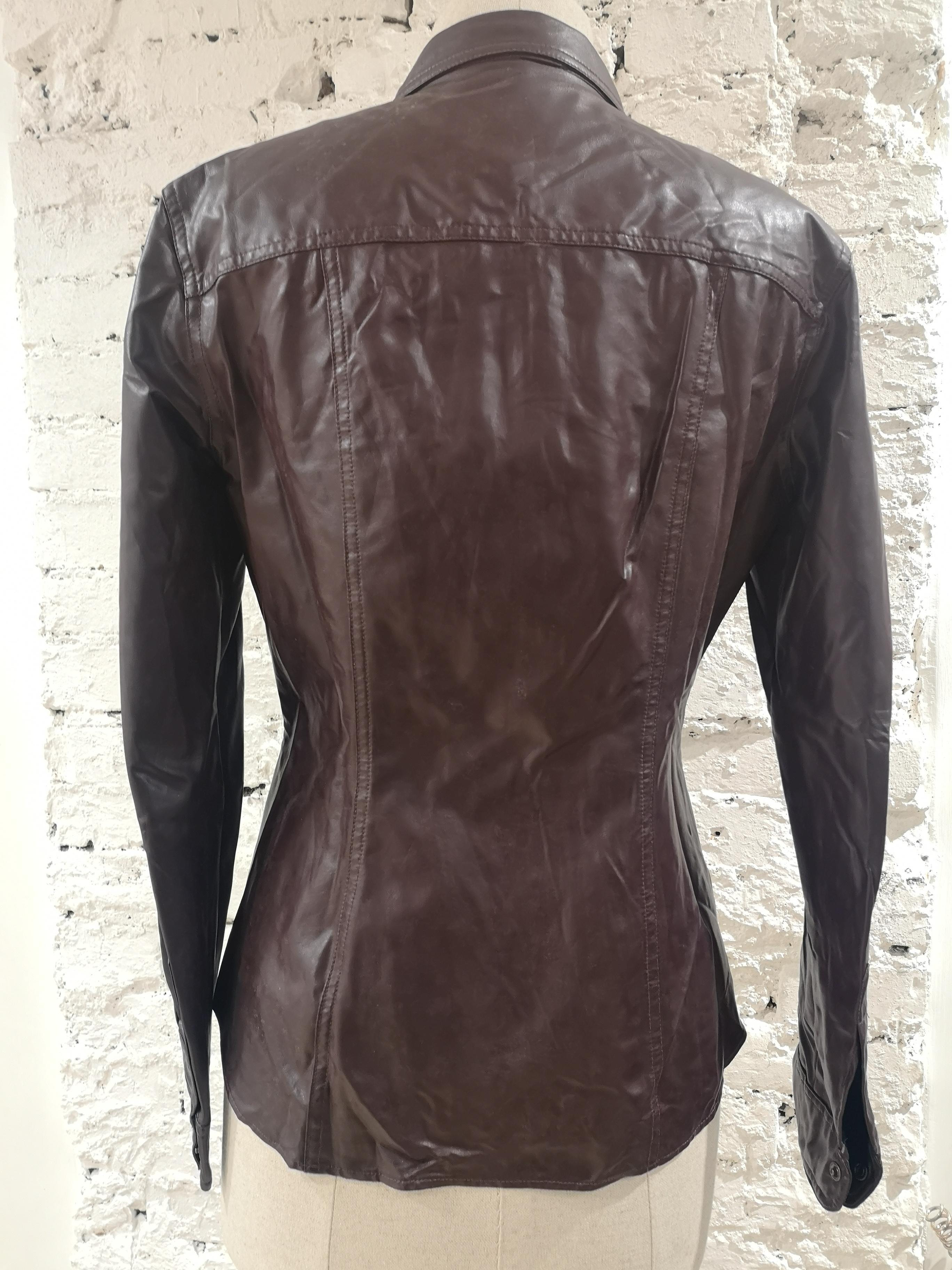 Women's Moschino burgundy eco leather jacket For Sale
