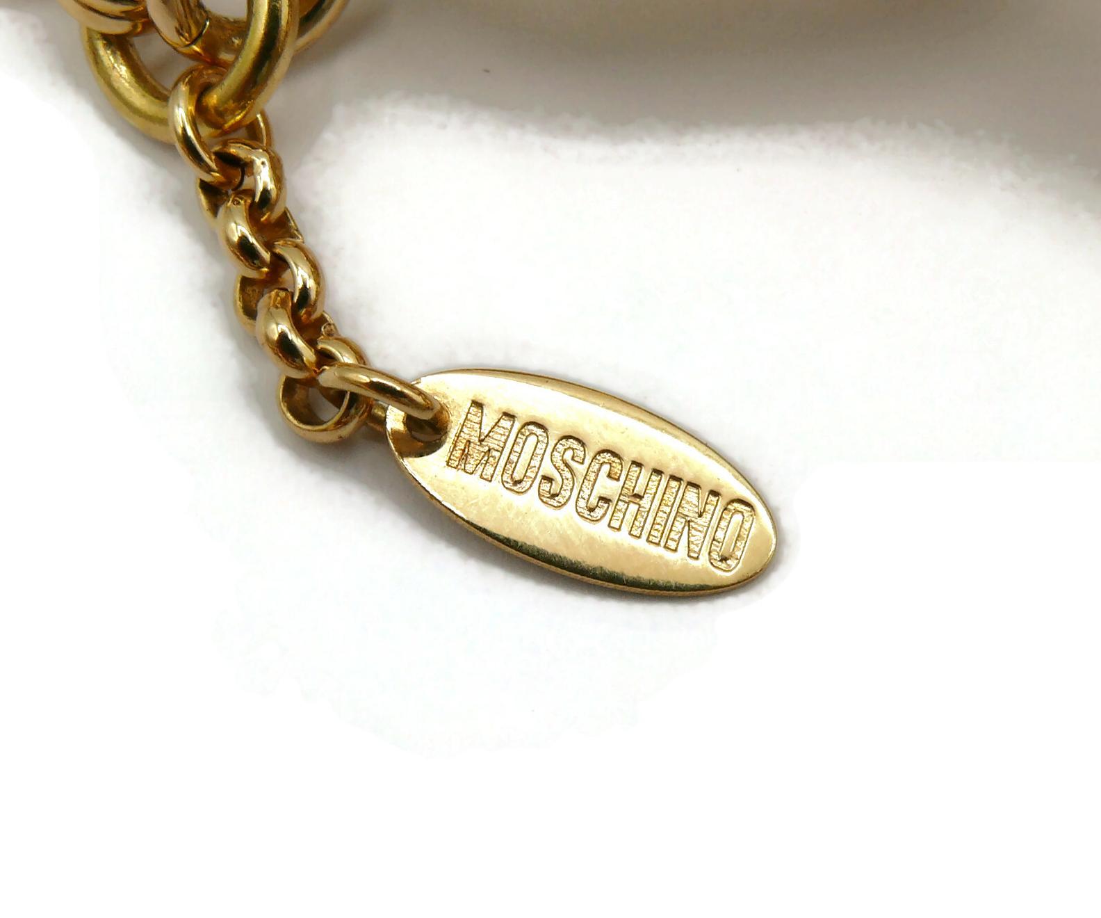 MOSCHINO by JEREMY SCOTT Chunky Packlock Pendant Necklace, Autumn/Winter 2014 For Sale 11