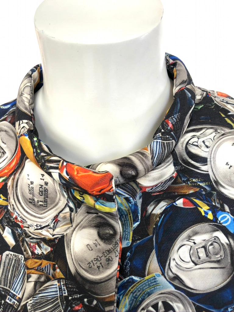 Black MOSCHINO by Jeremy Scott Soda Can print Coat For Sale