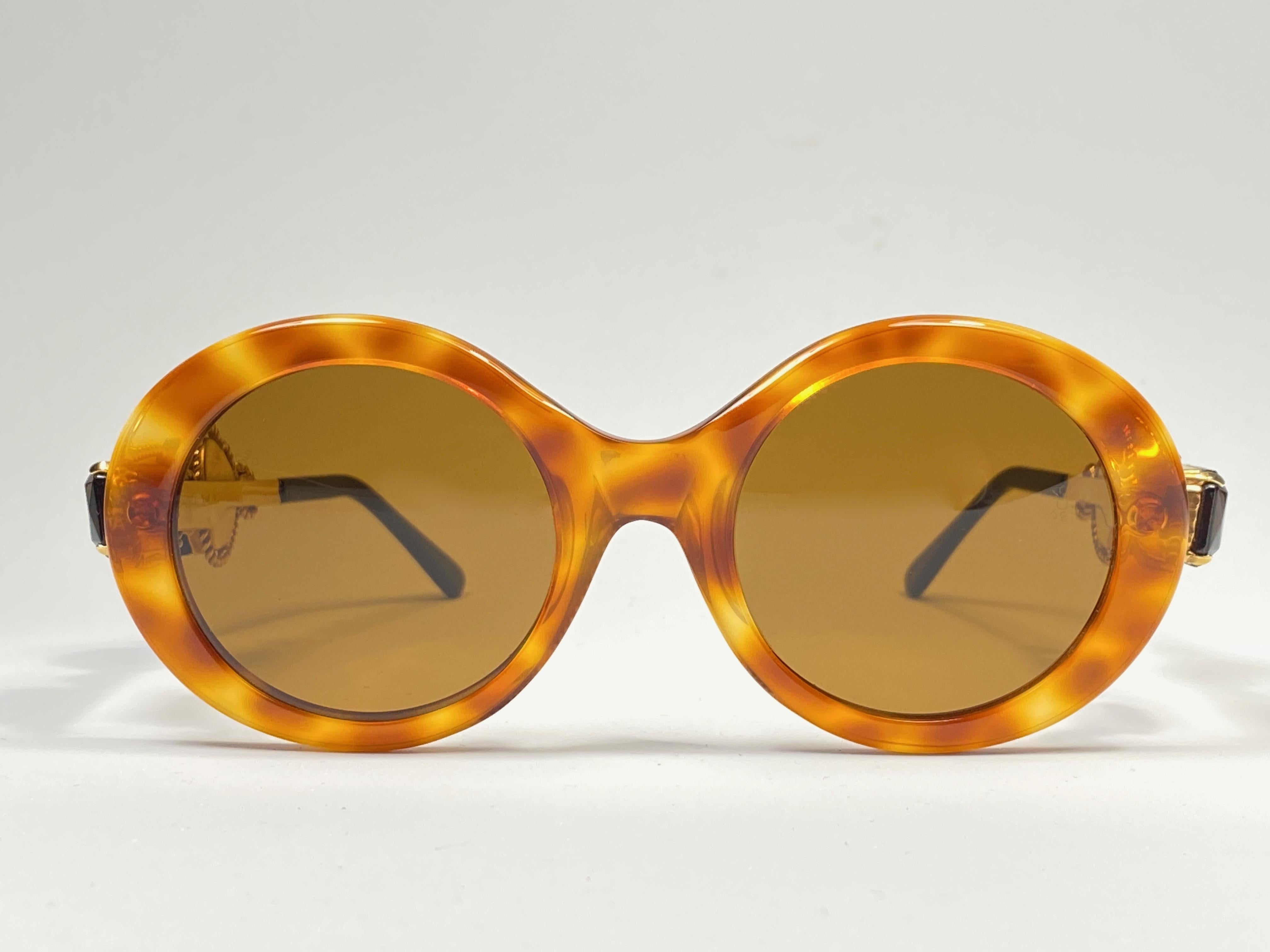 Moschino By Persol M253 Vintage Tortoise Jewelled Lady Gaga Sunglasses, 1990  1