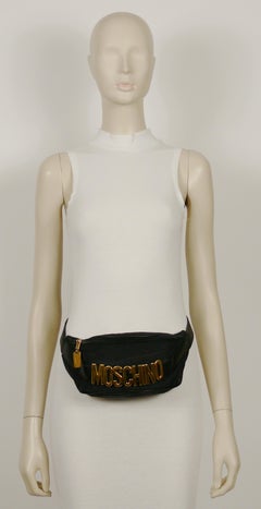 Moschino by Redwall Vintage Schwarzer Gürteltasche