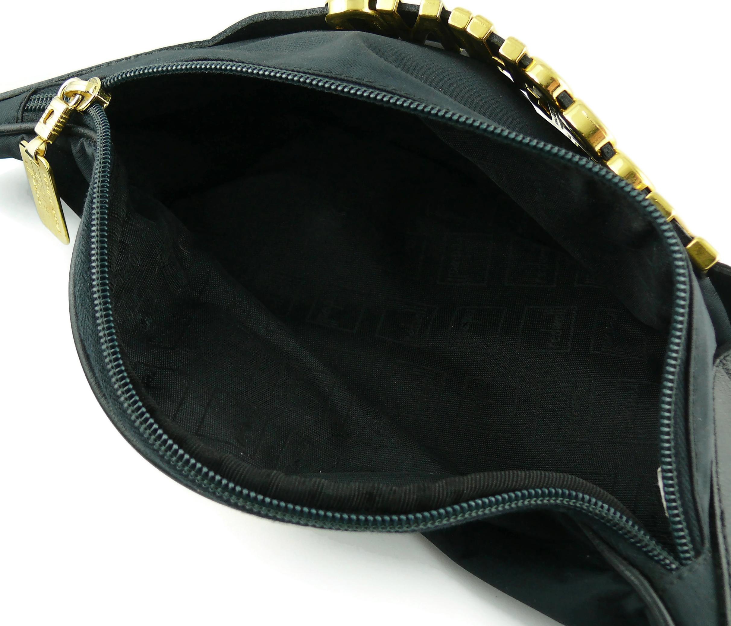 Women's or Men's Moschino by Redwall Vintage Black Fanny Pack