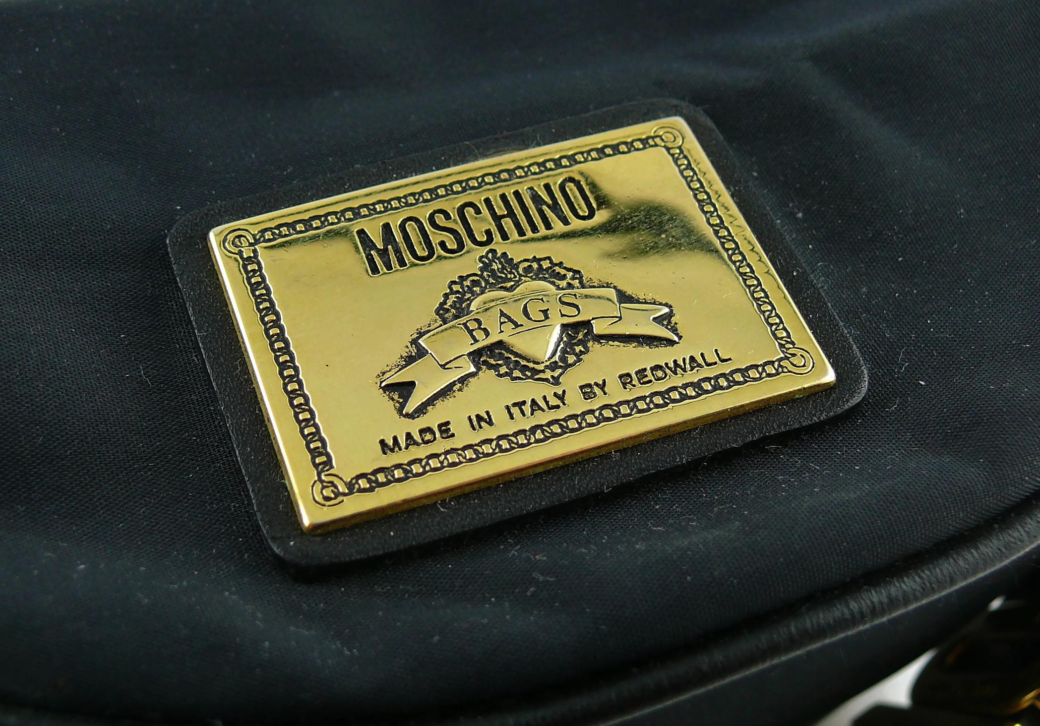 Moschino by Redwall Vintage Black Fanny Pack 2