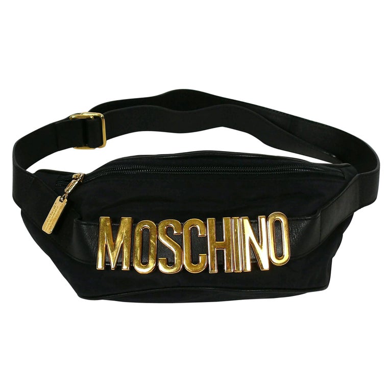 Moschino by Redwall Vintage Black Fanny Pack at 1stDibs | moschino ...