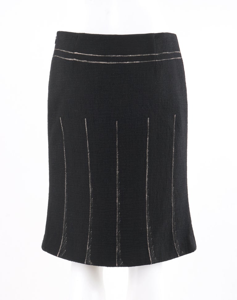 Black Trompe-L'Oeil Skirt main image 1