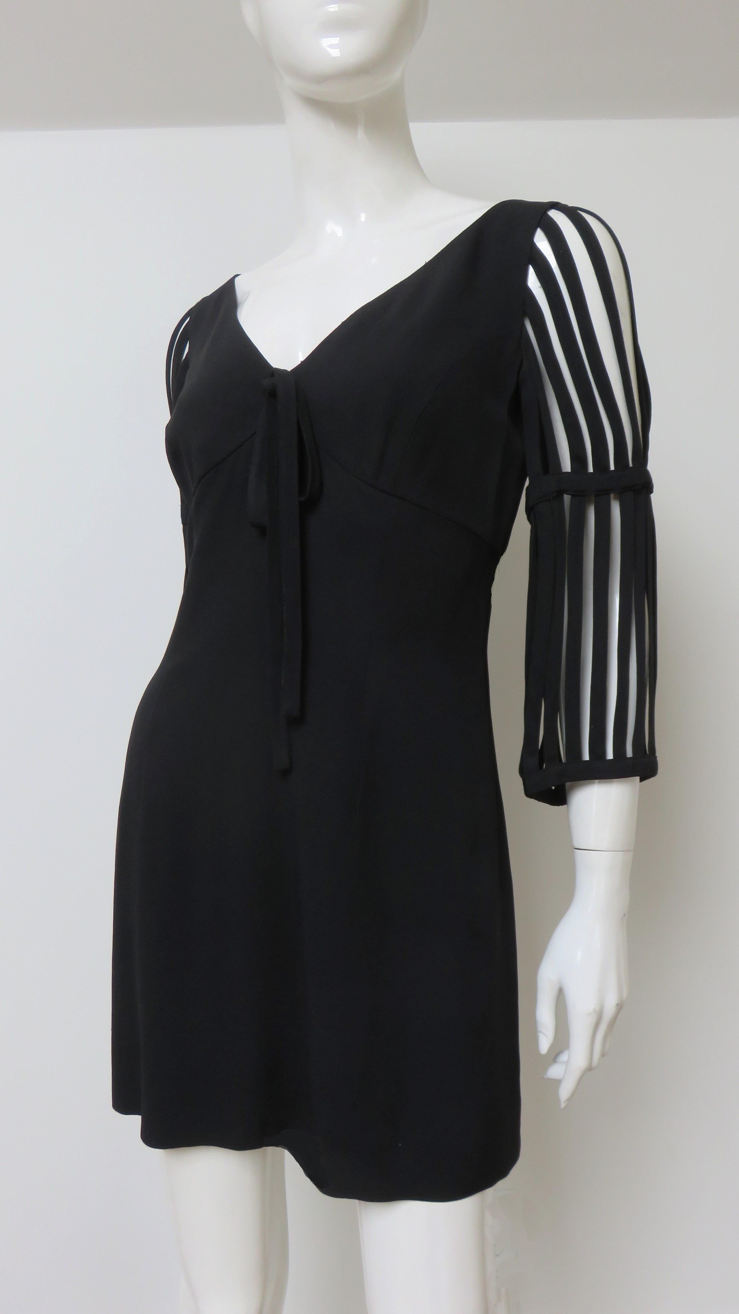 Moschino Cage Sleeve Mini Dress 1