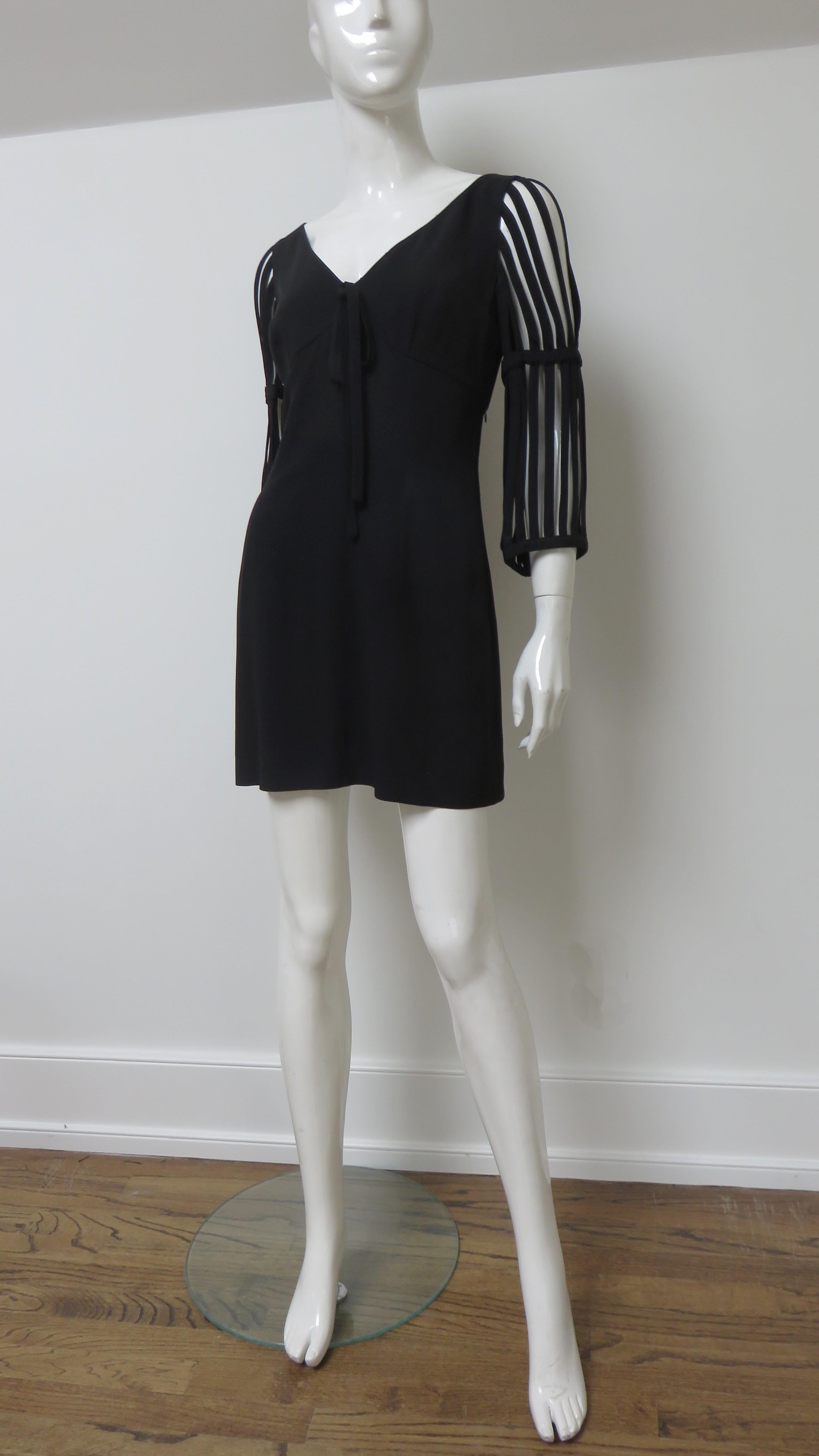 Moschino Cage Sleeve Mini Dress 2