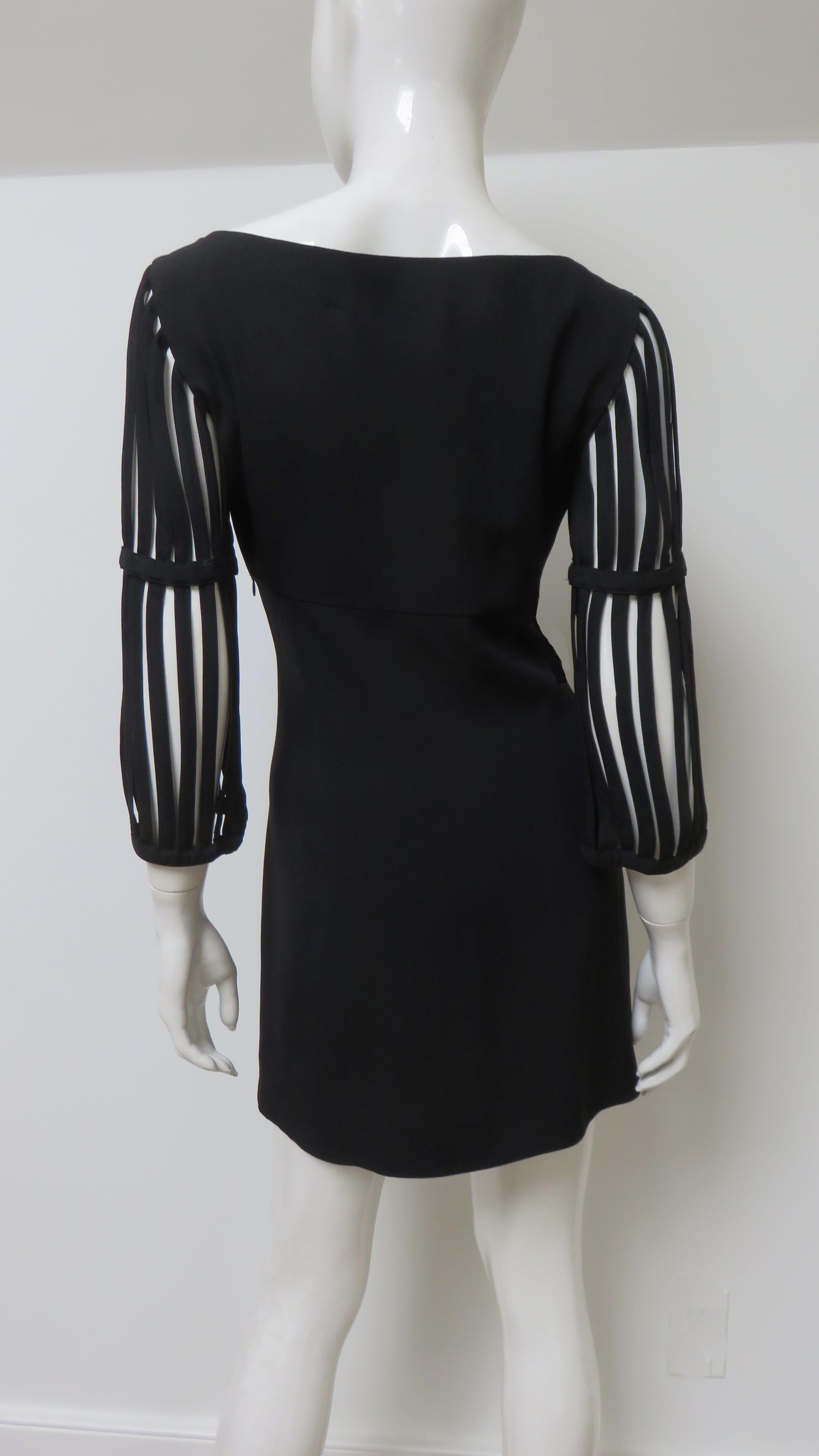 Moschino Cage Sleeve Mini Dress 3