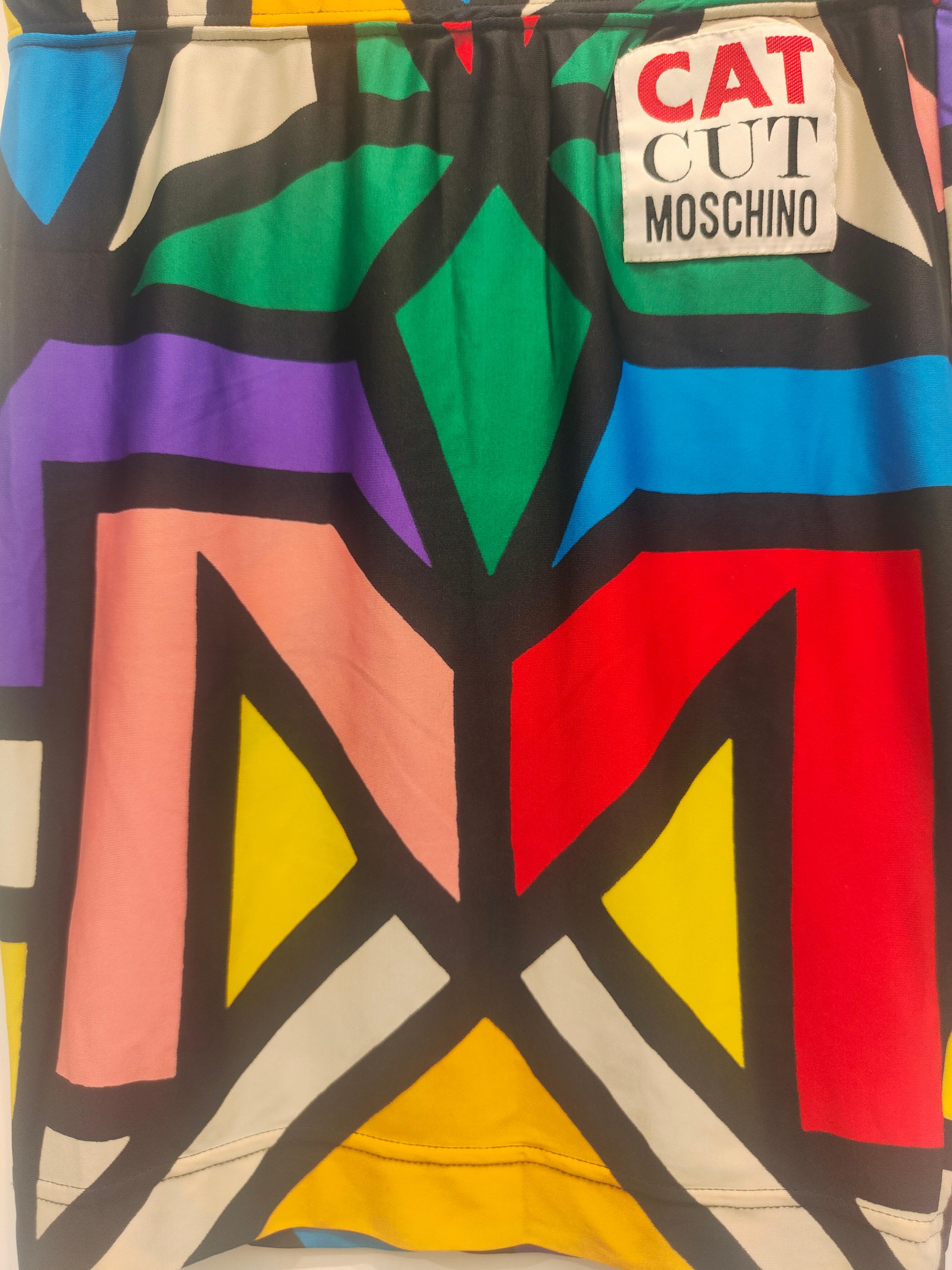 Falda Moschino Cat Cut Negro en venta
