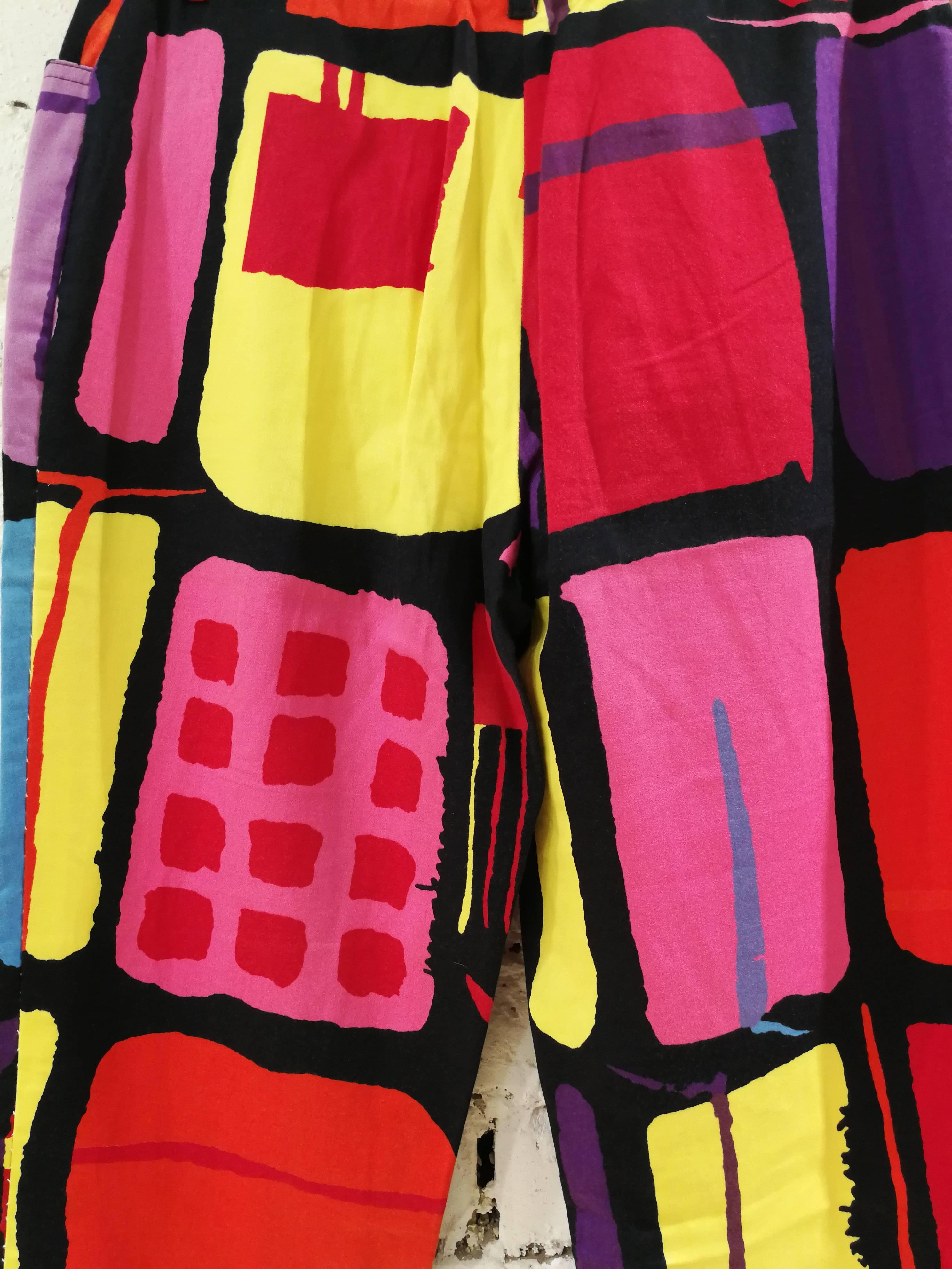 Black Moschino Cheap & Chic multicoloured Trousers