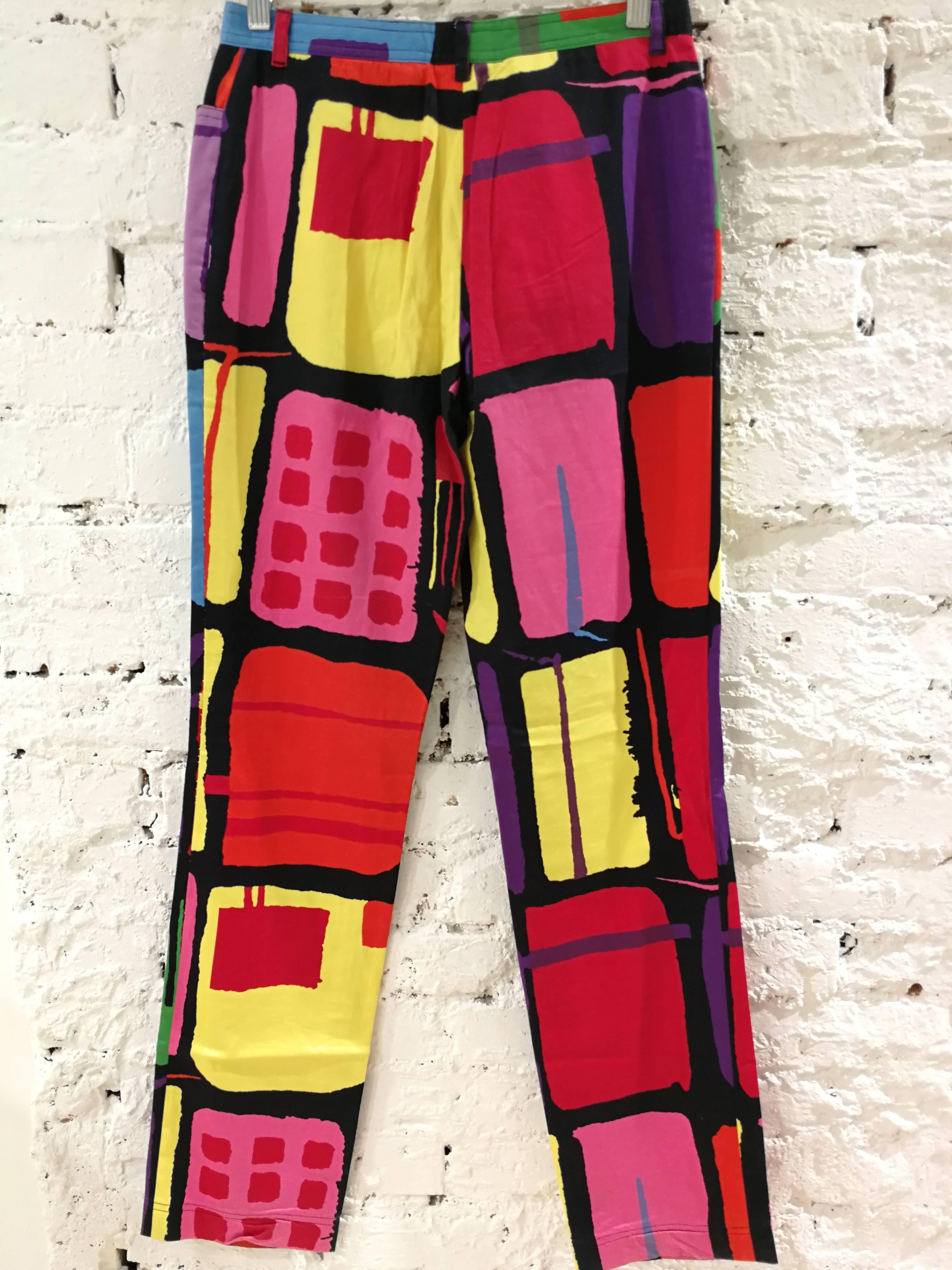 Moschino Cheap & Chic multicoloured Trousers In Good Condition In Capri, IT