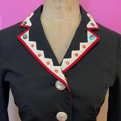 Moschino Cheap and Chic Black Cotton Embroidered