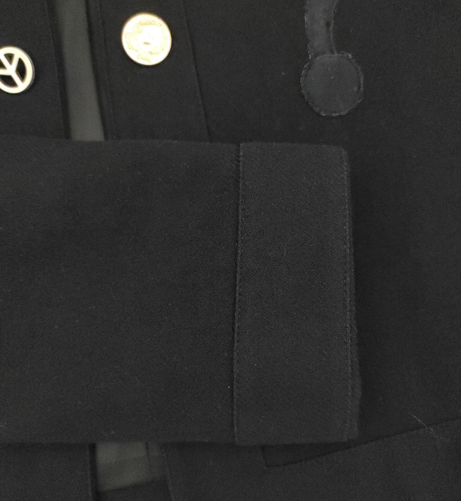 Moschino Cheap and Chic black question mark cropped blazer For Sale 2