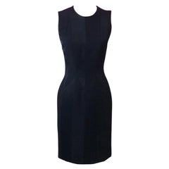 Vintage Moschino Cheap and Chic Black Satin Panel Dress