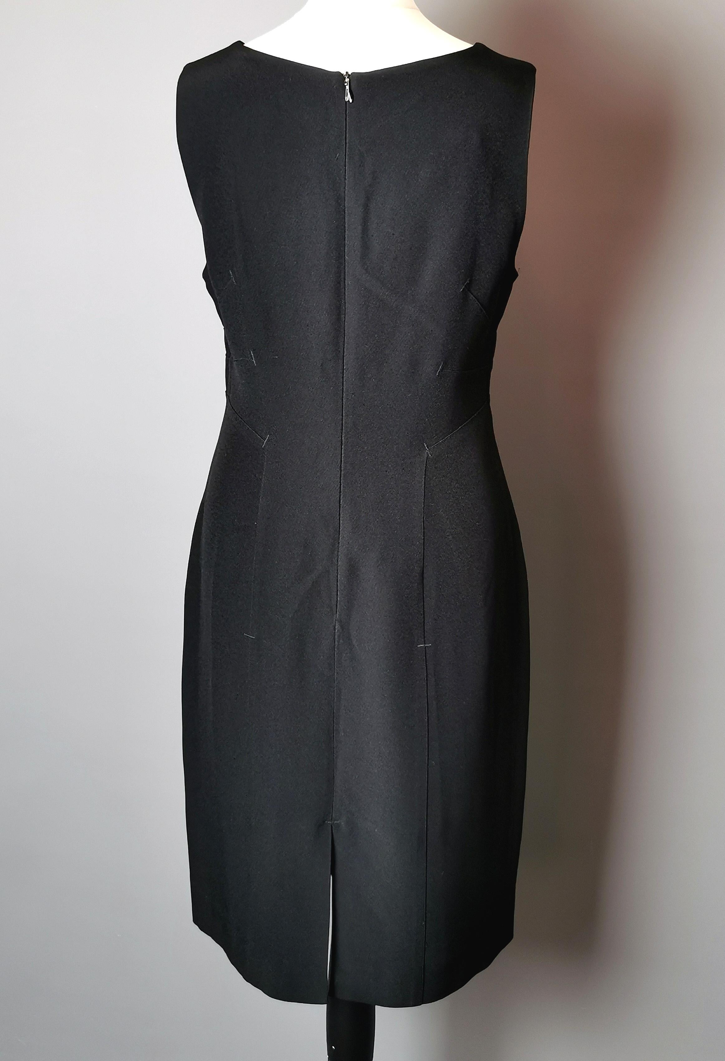 Moschino Cheap and Chic black sheath dress For Sale 6