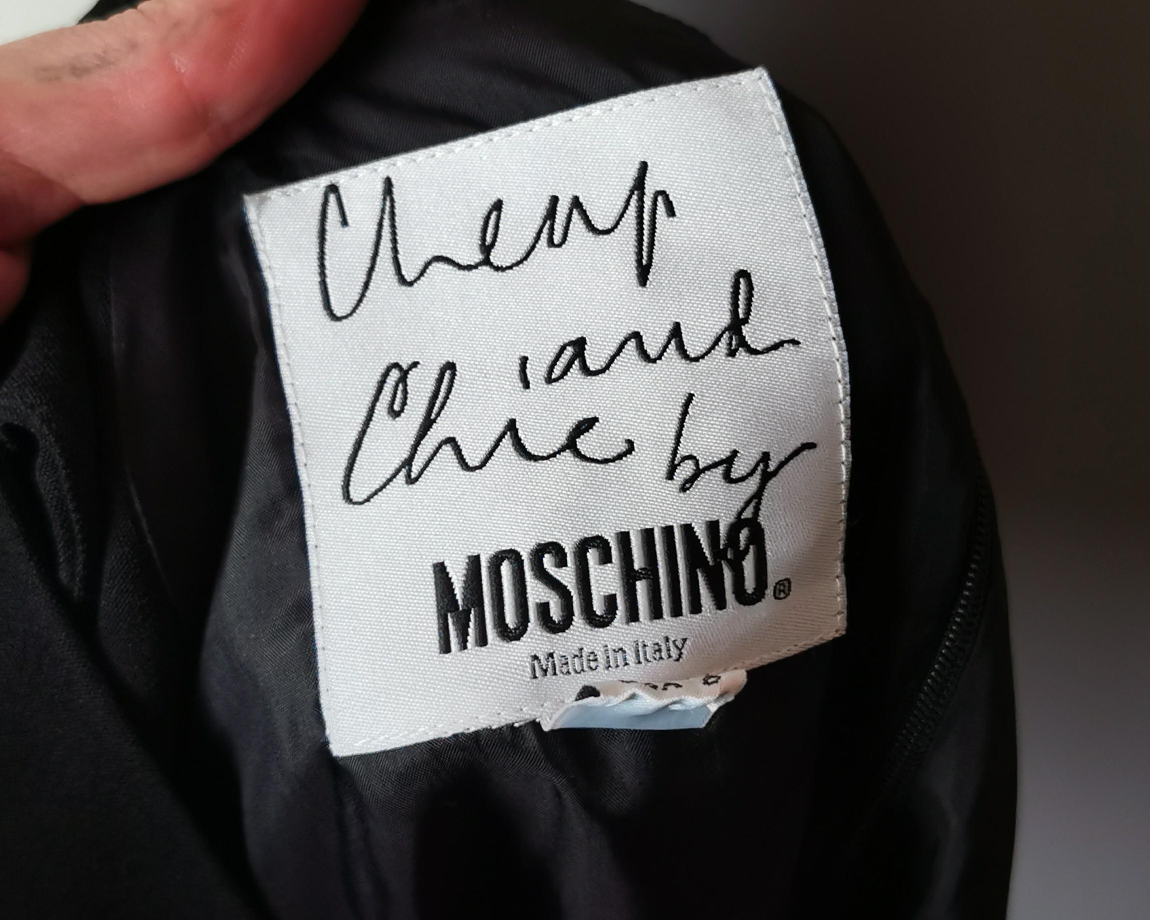 Black Moschino Cheap and Chic black sheath dress For Sale