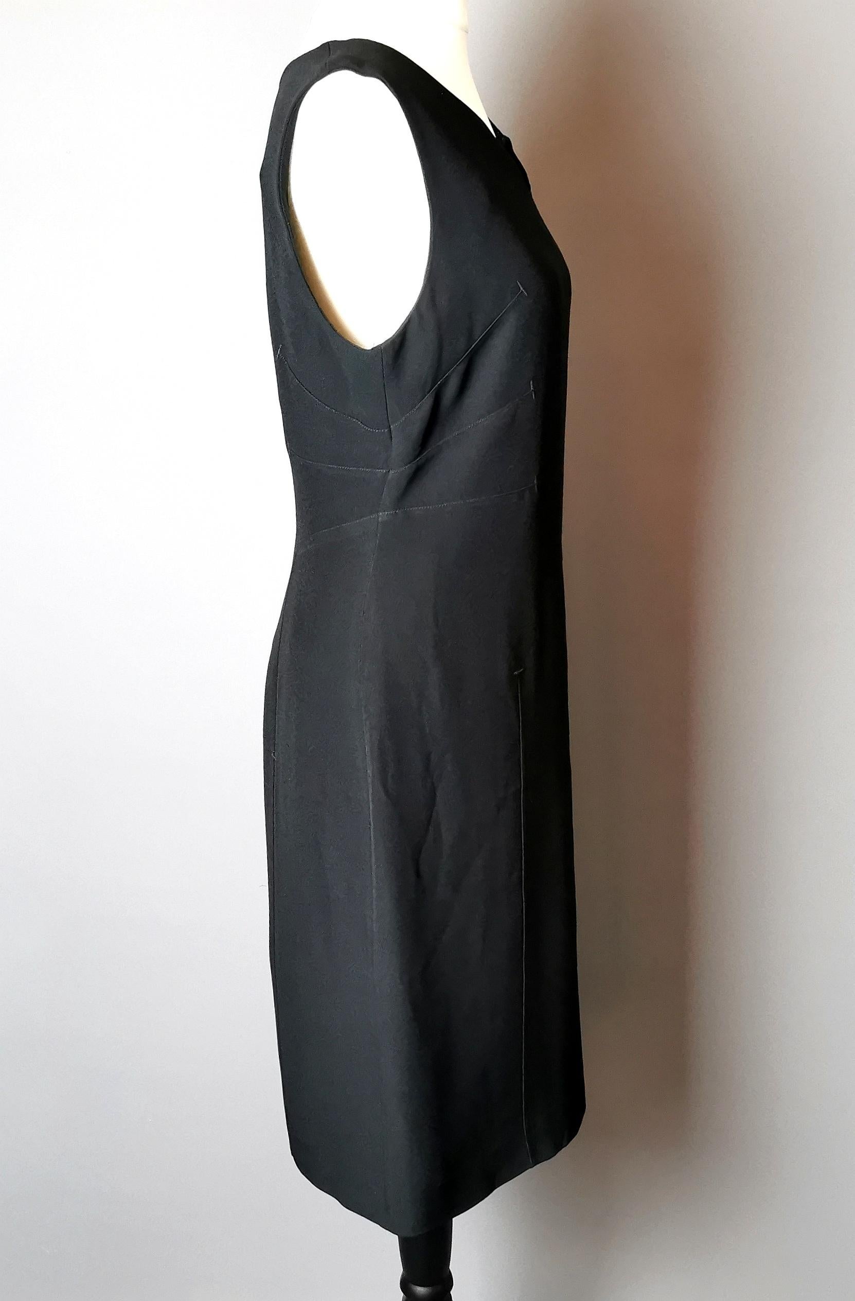 Moschino Cheap and Chic black sheath dress In Good Condition For Sale In NEWARK, GB